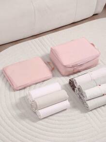 1pc Compression Travel Storage Bag Clothes Storage Bag Suitcase Organising Bag Underwear Shoes Divided Bag Large Capacity Can Be Compressed Student Dormitory Storage Suitable For Dormitory Business Trip Travel Travel - Multicolor - View 4