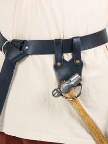 1pc Medieval Vintage Metal Belt Loop, Suitable For Sword Scabbard, Skirt Clip, Key And Water Bottle Hook, Medieval Knight LARP Costume Accessory, Applicable For LARP And Halloween Cosplay Props - A - View 3