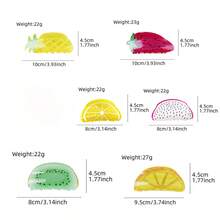 1 件创意亚克力水果爪发夹，可爱发饰，休闲日常佩戴发夹发夹发夹发夹发夹 - 彩色 - 查看 3
