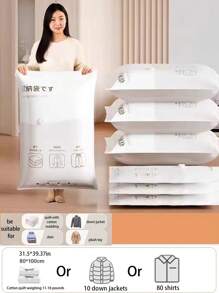 1pc Foldable Retractable Clothing Rack, Pants Hanger, Closet Organizer, 6pcs Stainless Steel Hat Rack, Hanging Hat Rack For Closet, Wardrobe, Multi-Functional Hat Display Rack, 5pcs Vacuum Storage Bags, Moisture Proof, Dustproof, Mildew Proof Sealed Clothes Storage Bags, Bedding Storage Bags