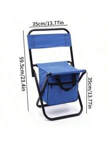 Tragbarer Outdoor Camping Klappstuhl, Lässig Camping Angelstuhl mit Rückenlehne - leichter und stabiler Eisenlegierungsrahmen, Outdoor Stuhl, geeignet für Outdoor-Aktivitäten wie Camping, Angeln, Picknick usw.