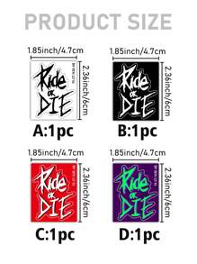 SUPSTICKER 1/4pcs Personalized Text Car Stickers, Suitable For Bicycle, Truck, Car And Laptop Decoration, Self-Adhesive PVC Waterproof Stickers, 1.85*2.36inch Personalised Stickers