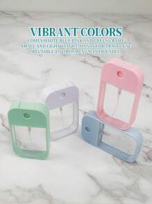 New 45ml 6-Color Portable Refillable Hand Sanitizer Alcohol Bottle Mini Card Spray Bottle Travel Split Bottle Cosmetics Press Strong Mist Water Hand Sanitizer For Adults, Strong Mist Water Hand Sanitizer For Adults Back To School