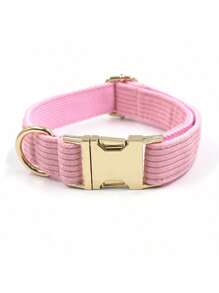 Corduroy Plush Adjustable Pet Collar/Dog Collar, Zinc Alloy Buckle, Suitable For Small, Medium And Large Pets. Corduroy Material Is Soft And Comfortable, Won't Irritate Pet Skin, Ideal For Long-Term Wear, Especially For Sensitive Skin Pets.