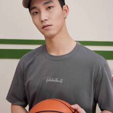 XTEP Polo Camiseta de entrenamiento de manga corta con cuello para hombre, de verano, para fitness y deportes 876229010004