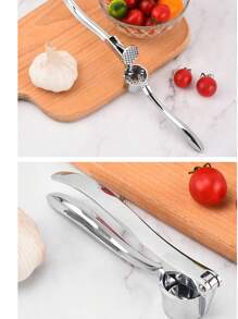 Kitchen Goodies, Metal Garlic Press, Manual Pulverizer, Multi-Purpose, Can Be Used To Press Minced Garlic, Minced Ginger, Etc., Handheld Ginger Press Kitchen Tool, Garlic Press For Home Use, Garlic Masher Small