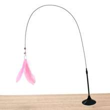 1/3pcs Cat Toy Suction Cup Tease Cat Stick Play By Yourself To Relieve Boredom Interactive Bite-Resistant Cat Toy With Suction Cup And Bell