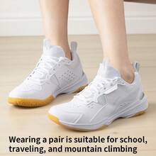 LI-NING 羽球鞋全能王Ⅴ 標準白男女同款專業羽球實戰訓練鞋 AYTT001-5