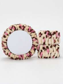 SHEIN X Milania 3pcs Headband Set, 1pc Headband & 2pcs Wristbands, For Washing Face, Facial Cleansing, Makeup Application, Makeup Removal, Travel, Suitable For All Skin Types