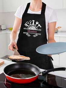 Personalisierbare Foto/Text Multifunktions-Schürze, personalisierte Namen/Logo Schürze für Köche/Kochen/Küche, wasserdichte Schürze für Friseure/Schönheitssalons/Barbiere, einzigartiges personalisiertes ideales Geschenk für Ihn/Sie