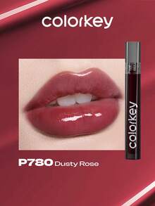COLORKEY Mirror Gloss Lip Gloss, Glossy And Moisturizing Lip Color, Non-Sticky And Long-Lasting, Nourishing Lips. Liquid Lipstick, Super Moisturizing Lip Gloss, Caring For Lips, Creating A Refined Lip Makeup. Lip Balm, Lip Color, Lip Gloss, Lip Care Set, Suitable For Spring/Summer, Y2K Retro Fashion, 90s Makeup, Birthday Gift, Vacation, Party - P780 Dusty Rose - 查看 8