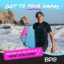 Bodyboard Shaka' con Correa de muñeca - Correa de muñeca Resistente de TPU y construida con HPDE Slick Bottom - Naranja - Ver 7