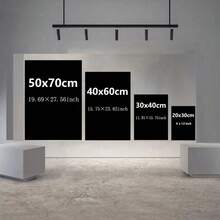 1pc Frameless Canvas Mural Inspired By , With A Motivational Quote Of "The World Belongs To You", Made Of Soft Canvas Material, Suitable For