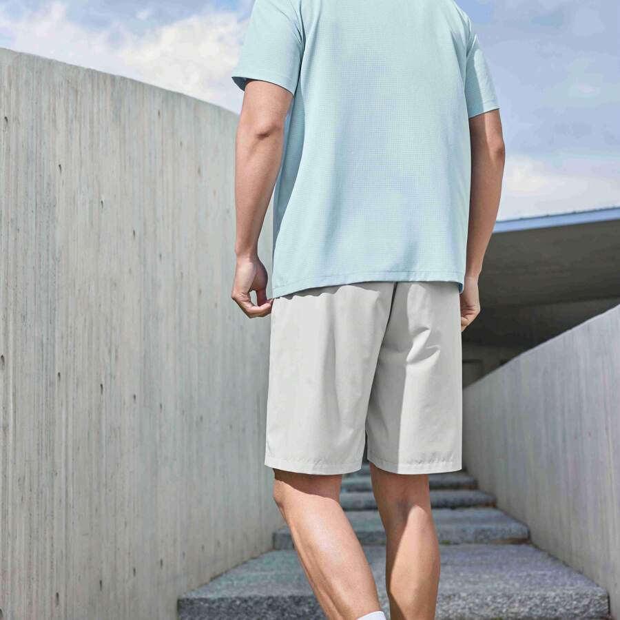 XTEP Men's Summer 2025 New Leisure Running Fitness Woven Moisture-Wicking Quick-Dry Men's Sports Shorts 875229970083