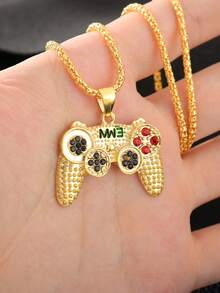 1pc Boy's Casual Fashion Creative Game Console Pendant Necklace, Decorative Accessory Jewelry Gift - Multicolor - View 6