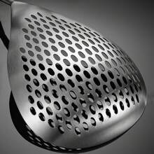 1 Piece 304 Stainless Steel Strainer Spoon, Large Size Oil Fryer Spoon, Integrated Kitchen Cooking Slotted Spoon For Pasta, Kitchen Gadgets, Dumpling Strainer