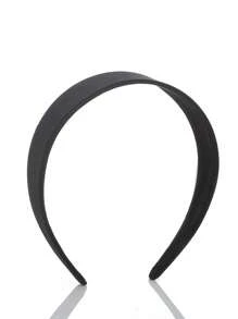 5 buc cercei de păr casual de bază, culoare simplă, accesorii de păr DIY potrivite pentru toate anotimpurile, bentiță de păr, bentițe de păr tip cerc, negru