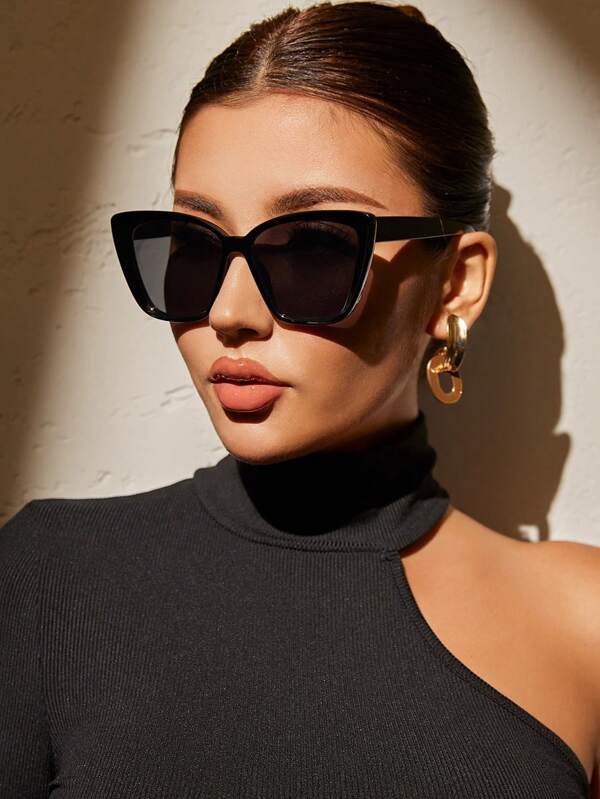 1PC Kobiety Leopard Print Elementy Okulary Brązowe Okulary Kocie Oko Modne Okulary Modne Soczewki Ombre Odzież Akcesoria Letnie Podróże Plaża Na Letnie Wakacje Na Plaży, Na Zewnątrz, Podróż