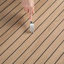 6pcs/12pcs 3D Luxury Retro Grid Wood Grain Self-Adhesive Wall Panels, Waterproof Vinyl Wallpaper With Matte 3D Texture, Suitable For DIY Projects - Easy Peel And Stick Installation, Removable Backsplash Tiles For Kitchen, Furniture Renewal, Fits All Indoor Spaces With Straight Line Matching Patterns And Stripes - Multicolor - View 8