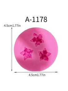 1pc Mini Flower Silicone Mold DIY Handcraft Aroma Essential Oil Diffuser Stone, Baking & Room Decor - Pink - View 19
