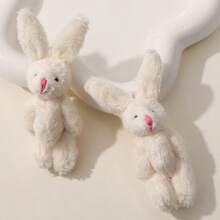 1pc Cute Miniature Cartoon Decor Plush Toy House Toy Photography Props, Soft Simulated Fur Bear, Lovely Style, Suitable For Bag, Clothing, Socks, Shoes Accessory Or Cute Gift For Your Friend, Family As A Birthday Or Christmas Present, Also A Great Addition To Your Plush Collection.