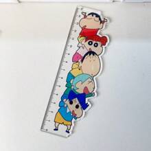 Crayon Shin Chan Stationery Set, A7 Small Notebook, Cartoon Ruler, Crayon Shin Chan Writing Tool, Very Suitable For Festivals, Fans, Offices, Schools, And Gift Giving,Back To School