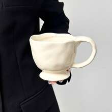 [Brand] 〖Design-Sense Stemware〗 Unique Handmade Ceramic Dessert Cup/Mug, New Style Coffee Cup, Minor Defect - Mug - View 8