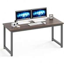 Escritorio De Computadora Profesional Gamer Impermeable (Chocolate, Standar) - Negro - Ver 3