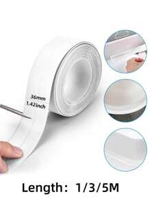 1/3/5 Meter Selbstklebendes Bad-Dichtungsband, Badewannen & Wand Dichtungsband, wasserdichter Versiegler für Spülen, Duschen, Toilette, Badewanne Boden & Wand Kanten Schutzband