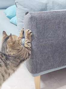 1pc Self-Adhesive Cat Scratching Mat For Walls, Carpets, Sofas & Furniture Protection, Suitable For Cat Scratching Posts