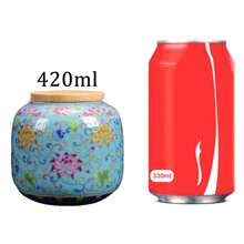 1 Piece Enamel Ceramic Tea Canister Coffee Can Candy Storage Jar Portable Sealed Teapot Purple Clay Travel Tea Box Back To School