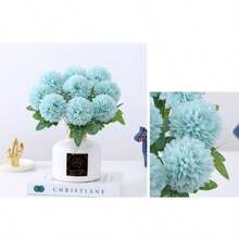 5/10/15 Stücke Künstliche Ping-Pong Chrysanthemen, stiellose künstliche Ping-Pong Chrysanthemen für den Heimgebrauch, lebensechte künstliche Ping-Pong Chrysanthemen für DIY Hochzeitsdekoration, geeignet für Zuhause, Büros, Cafés, Partys und Hochzeiten