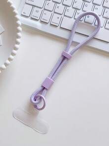 1 件短款坚固夹柄腕带，多用途，可装手机、钥匙、水瓶，可作为送给母亲、家人、朋友、生日、节日的礼物，手机挂饰，手机链