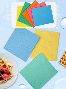Reusable Towels Rags Non-Scratch Ultra-Absorbent Cellulose Sponge Cloths, Multipurpose Reusable Cleaning Wipes For Kitchen, Car, Windows & Dishes, Quick-Drying Dishcloths Hand Towel Auto
