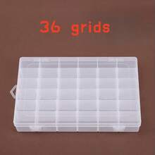 1pc 10/15/24/28/36 Compartment Clear Plastic Organizer Box, Makeup Storage, Bathroom Storage For Earrings, Rings, Jewelry, Nail Art, Tools, Accessories, Decorations. Random Style Gift For Women, Mother's Day Bathroom Decor Fall Decor Makeup Organizer Back To School