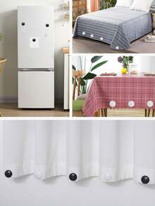 Magnetic Clasps, Magnetic Curtain Tassels, Tablecloth Pendants, Curtain Anti-Wind Pendants, Magnetic, Magnetic Counterweights, Waterproof And Rust-Proof, Shower Curtain Counterweights, Suitable For Curtain Fabrics, Tablecloths - Multicolor - View 3