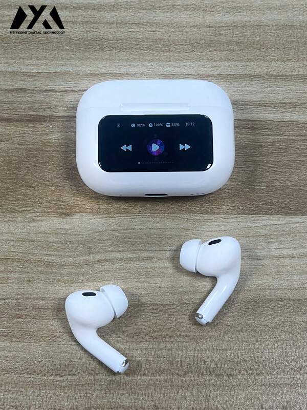 MEIYIXING Meiyixing Wireless Headphones - A Charging Case For Headphones With LCD Touch Screen Display Function. With A Capacity Of 180mAh, It Can Provide Up To 5 Hours Of Playback Time Per Charge. The Headphones Feature Stereo Sound Effect, Support Wireless Headphones Function, And Have An In-Built Intelligent Noise-Canceling Microphone, Suitable For In-Ear Headphones.