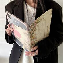 360° 旋转折叠式外壳可轻松保护您的 iPad：智能外壳兼容 iPad Air 6、Air 5、4 和 iPad 10（10.9 英寸） - Apple iPad Pro 2024 非常适合忙碌的会议、旅行冒险和舒适的家庭放松 - 彩色 - 查看 3