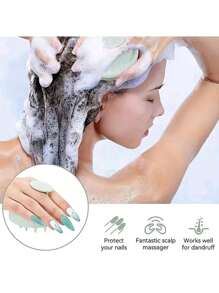 1PC Scalp Massage Brush, Wheat Straw Hair Washing Tool, Silicon Hair Brush, Massage & Cleansing Scalp Brush, Scalp Exfoliating Scrub, Dandruff Removal Tool, Suitable For Both Men And Women/Holiday Essentials/Gifts For Parents/Bathroom Accessories/ Travel Essentials/Home/Travel/Bathroom/Birthday