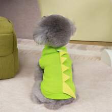 1pc Dinosaur Pet T-Shirt, Breathable Lightweight Comfortable Pullover Clothes For Small Dogs & Cats, Suitable For Spring & Autumn
