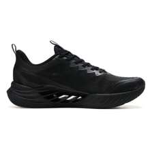 XTEP Men's Running Shoes Hydrogen Wind 8.0, Comfortable Breathable Casual Sport Shoes, Black/Charcoal Gray 875219110024