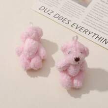 1pc Cute Miniature Cartoon Decor Plush Toy House Toy Photography Props, Soft Simulated Fur Bear, Lovely Style, Suitable For Bag, Clothing, Socks, Shoes Accessory Or Cute Gift For Your Friend, Family As A Birthday Or Christmas Present, Also A Great Addition To Your Plush Collection.