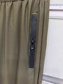 Seller Recommendation/Imported Quick-Drying Fabric/Quick-Drying Pants/Zipper Pocket/Metal Waist/Sports/Leisure - xanh quân đội - Xem 2