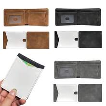 4 Color Sublimation Wallets Heat Transfer DIY Wallet Blank PU Leather Bank Card Holder Money Clip Card Slots For Office Travel - Multicolor - View 9
