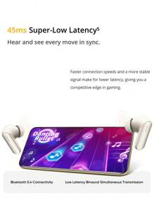 Realme Buds T200 Lite 无线蓝牙 5.4 耳机，支持双设备连接，播放时间长达 48 小时，IPX4 防水，触控，双麦克风 AI 深度通话降噪。低延迟游戏模式，符合人体工学的入耳式设计，兼容安卓/iOS 系统，配备充电盒（白色/黑色） - 均碼 - 查看 8