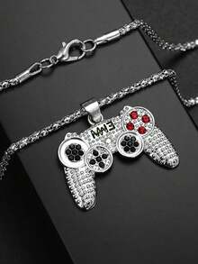 1pc Boy's Casual Fashion Creative Game Console Pendant Necklace, Decorative Accessory Jewelry Gift - Multicolor - View 3