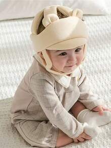 1pc Adjustable Children's Walking Helmet Protective Hat, Anti-Fall Head Protector Pad For Baby Learning To Walk, Breathable Mesh Suitable For Head Circumference 46-55cm/18.11-21.65in