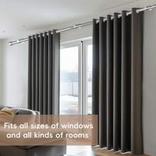 1 Piece Curtain Rod Set With Bracket, 1 Inch Diameter Shower Curtain Rod Aluminum Alloy Ends, Non-Retractable Smooth Heavy Duty Curtain Rod, Easy To Install Strong Load-Bearing Capacity, Modern Minimalist Style, Matte Multi-Color Design, Suitable For Bathroom Outdoor Terrace Farmhouse Bedroom Living Room Bathroom Decor Fall Decor Bathroom Accessories Back To School