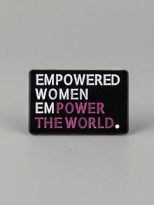 1PC Personalized English Quotes Badge Cartoon Pin Women's Gift - BR246 - View 6