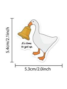 50Pcs Funny Silly Goose Stickers DIY Scrapbook Laptop Water Bottles Computer Phone Guitar Waterproof Decorative Sticker,School Supplies,Back To School